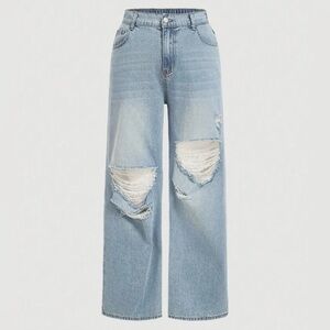 Ripped Boyfriend Jeans